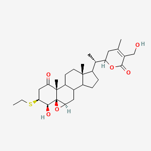 molecular formula C30H44O6S B15143167 3-Ethylthio withaferin A 