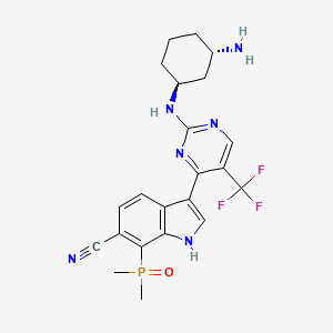 molecular formula C22H24F3N6OP B15143172 Cdk7-IN-14 