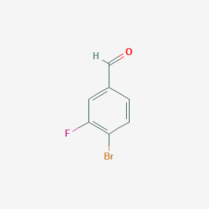 molecular formula C7H4BrFO B151432 4-溴-3-氟苯甲醛 CAS No. 133059-43-5