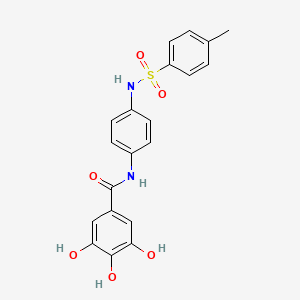 3,4,5-trihydroxy-N-[4-[(4-methylphenyl)sulfonylamino]phenyl]benzamide