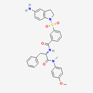 molecular formula C32H32N4O5S B15143218 HIV-1 inhibitor-17 