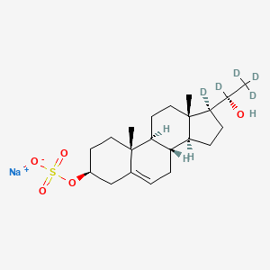 molecular formula C21H33NaO5S B15143226 20beta-Dihydro Pregnenolone 3-sulfate-d5 (sodium) 