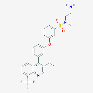 molecular formula C27H26F3N3O3S B15143240 LXR agonist 1 