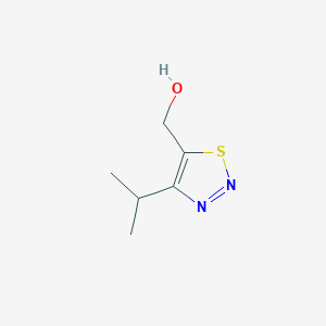 molecular formula C6H10N2OS B1514326 (4-Isopropyl-1,2,3-thiadiazol-5-YL)methanol CAS No. 1033693-18-3