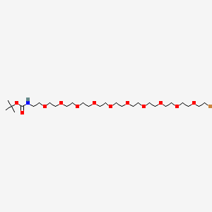 molecular formula C27H54BrNO12 B15143285 t-Boc-N-amido-PEG10-Br 