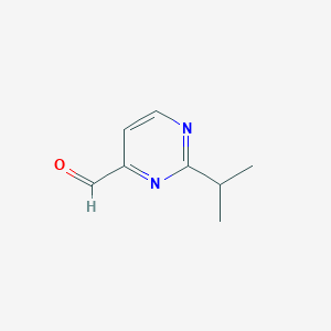 molecular formula C8H10N2O B1514329 2-Isopropyl-4-pyrimidinecarbaldehyde CAS No. 944901-13-7