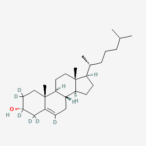 molecular formula C27H46O B15143299 Epicholesterol-2,2,3,4,4,6-d6 