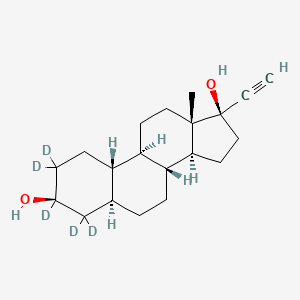 (3S,5S,8R,9R,10S,13S,14S,17R)-2,2,3,4,4-pentadeuterio-17-ethynyl-13-methyl-1,5,6,7,8,9,10,11,12,14,15,16-dodecahydrocyclopenta[a]phenanthrene-3,17-diol