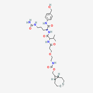 molecular formula C34H50N6O8 B15143316 BCN-PEG1-Val-Cit-PABC-OH 