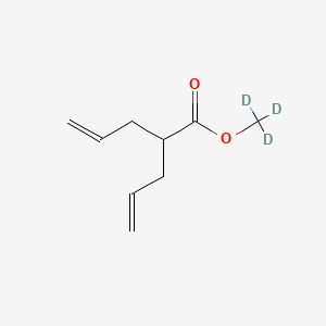 molecular formula C9H14O2 B15143342 Diallylacetic Acid Methyl-d3 Ester 