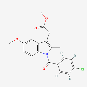 molecular formula C20H18ClNO4 B15143349 Indomethacin-d4 Methyl Ester 