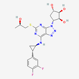 molecular formula C21H24F2N6O4S B15143351 Antiplatelet agent 1 