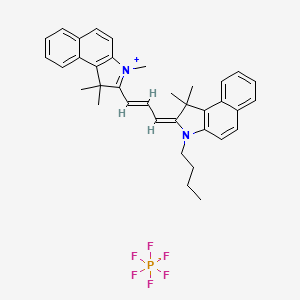 molecular formula C36H39F6N2P B1514338 2-[3-(3-Butyl-1,3-dihydro-1,1-dimethyl-2h-benz[e]indol-2-ylidene)-1-propen-1-yl]-1,1,3-trimethyl-1h-benz[e]indolium hexafluorophosphate 