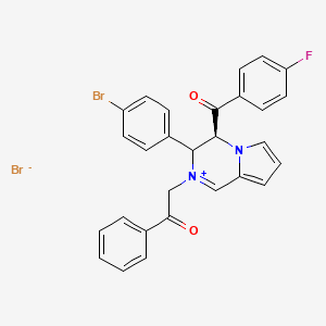 molecular formula C28H21Br2FN2O2 B15143390 Anticancer agent 55 