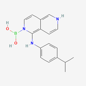 molecular formula C17H20BN3O2 B1514341 1-(4-Isopropylphenylamino)-2,6-naphthyridin-2(6h)-ylboronic acid 