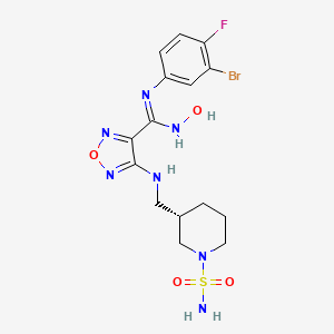 molecular formula C15H19BrFN7O4S B15143422 Ido1-IN-20 