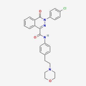 molecular formula C27H25ClN4O3 B15143435 P-gp/BCRP-IN-1 