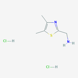 molecular formula C6H12Cl2N2S B1514345 [(4,5-Dimethyl-1,3-thiazol-2-yl)methyl]amine dihydrochloride 