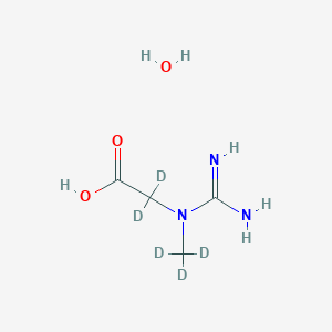 molecular formula C4H11N3O3 B15143461 Creatine-d5 H2O (N-methyl-d3; glycine-2,2-d2) 