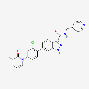 molecular formula C26H20ClN5O2 B15143464 Pak1-IN-1 