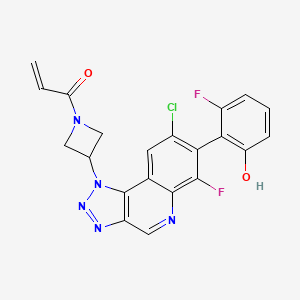 molecular formula C21H14ClF2N5O2 B15143473 KRAS G12C inhibitor 53 