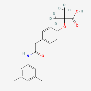 molecular formula C20H23NO4 B15143475 Efaproxiral-d6 