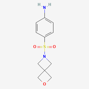 molecular formula C11H14N2O3S B1514349 BenzenaMine, 4-(2-oxa-6-azaspiro[3.3]hept-6-ylsulfonyl)- 