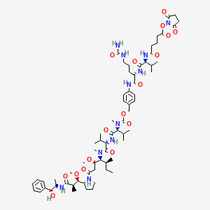 molecular formula C67H103N11O17 B15143490 SuO-Glu-Val-Cit-PAB-MMAE 