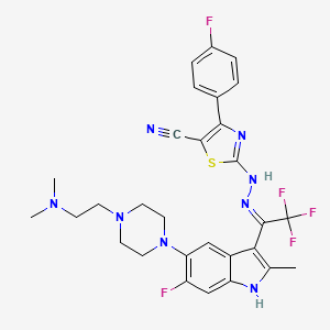 molecular formula C29H29F5N8S B15143500 ATX inhibitor 17 