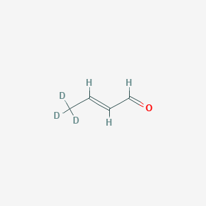 molecular formula C4H6O B15143505 (E)-But-2-enal-d3 