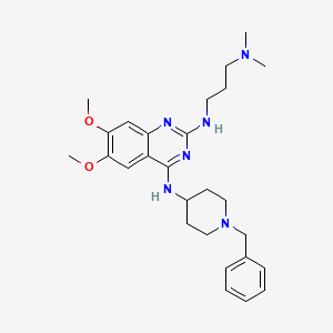 molecular formula C27H38N6O2 B15143510 N~4~-(1-Benzylpiperidin-4-Yl)-N~2~-[3-(Dimethylamino)propyl]-6,7-Dimethoxyquinazoline-2,4-Diamine 