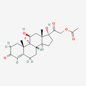 molecular formula C23H31FO6 B15143515 Fludrocortisone acetate-d5 