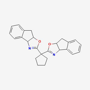 molecular formula C25H24N2O2 B1514355 2-[1-(4,8b-Dihydro-3aH-indeno[1,2-d][1,3]oxazol-2-yl)cyclopentyl]-4,8b-dihydro-3aH-indeno[1,2-d][1,3]oxazole 