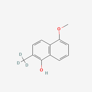 molecular formula C12H12O2 B15143566 5-Methoxy-2-methyl-Alpha-naphthol-d3 