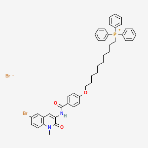 molecular formula C45H47Br2N2O3P B15143573 6BrCaQ-C10-TPP 