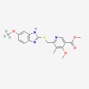 molecular formula C18H19N3O4S B15143596 Omeprazole Acid-d3 Methyl Ester Sulfide 