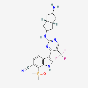 molecular formula C24H26F3N6OP B15143642 Cdk7-IN-17 