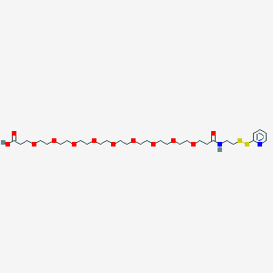 molecular formula C29H50N2O12S2 B15143650 SPDP-PEG9-acid 