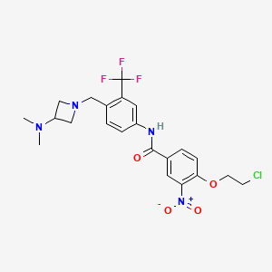 molecular formula C22H24ClF3N4O4 B15143672 Hcv-IN-38 