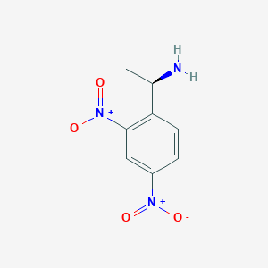 molecular formula C8H9N3O4 B1514375 Benzenemethanamine,a-methyl-2,4-dinitro-,(aR)- 
