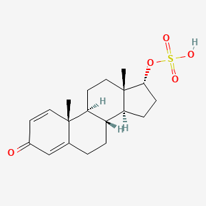 molecular formula C19H26O5S B1514377 (17alpha)-3-Oxoandrosta-1,4-dien-17-yl hydrogen sulfate CAS No. 87331-43-9