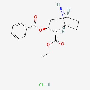 molecular formula C17H22ClNO4 B1514379 Ethyl (1R,2R,3S,5S)-3-benzoyloxy-8-azabicyclo[3.2.1]octane-2-carboxylate;hydrochloride CAS No. 362044-01-7