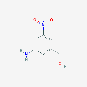 molecular formula C7H8N2O3 B151438 (3-氨基-5-硝基苯基)甲醇 CAS No. 90390-46-8