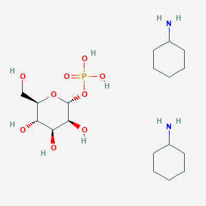 molecular formula C18H39N2O9P B1514382 Cyclohexanamine;[(2R,3S,4S,5S,6R)-3,4,5-trihydroxy-6-(hydroxymethyl)oxan-2-yl] dihydrogen phosphate CAS No. 51306-17-3