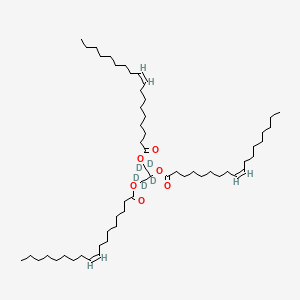 molecular formula C57H104O6 B15143827 Glyceryl-d5 trioleate 