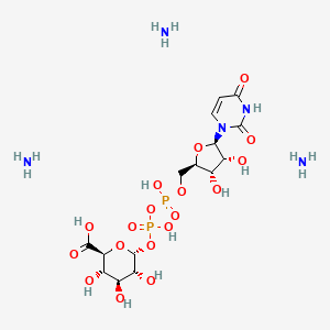 molecular formula C15H31N5O18P2 B1514383 尿苷5'-二磷酸葡萄糖醛酸三铵盐 CAS No. 78132-48-6
