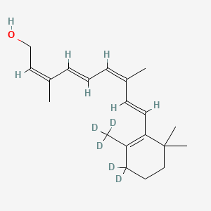 molecular formula C20H30O B15143849 9-cis,13-cis-Retinol-d5 