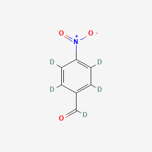 molecular formula C7H5NO3 B15143856 4-Nitrobenzaldehyde-d5 