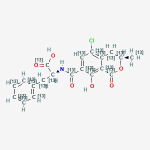 molecular formula C20H18ClNO6 B1514388 [U-13C]-奥曲霉毒素A CAS No. 911392-42-2