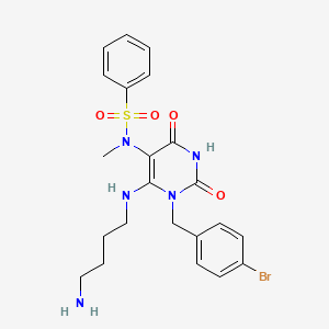 molecular formula C22H26BrN5O4S B15143883 RmlA-IN-2 